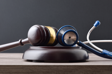 gavel and stethoscope