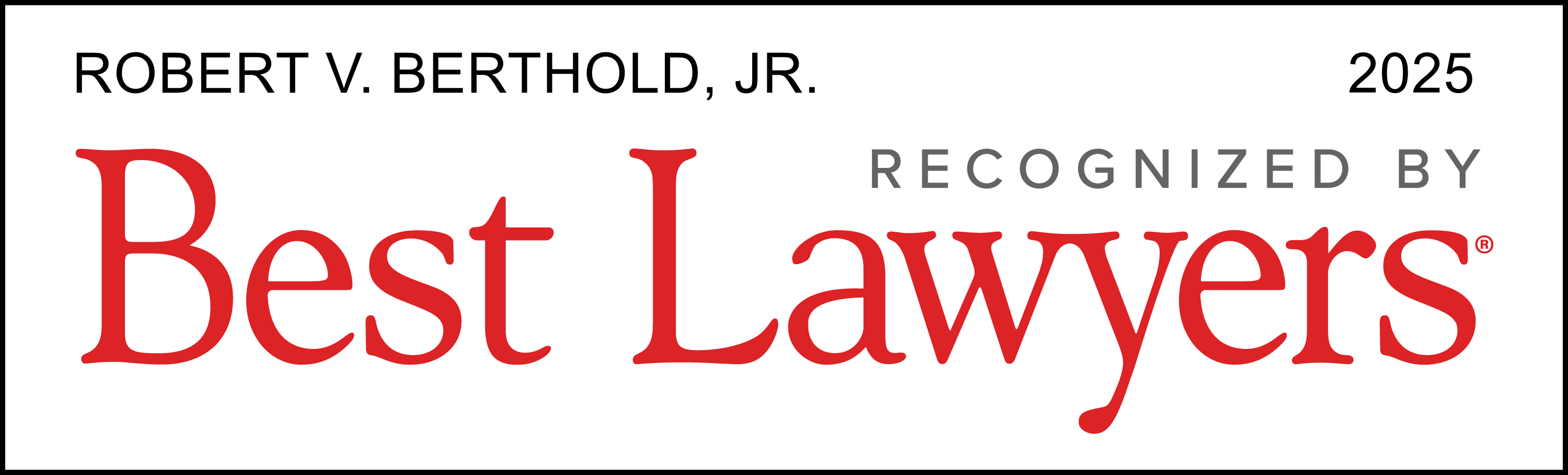 Best Lawyers 2025 Robert Best Lawyers 2025 Robert